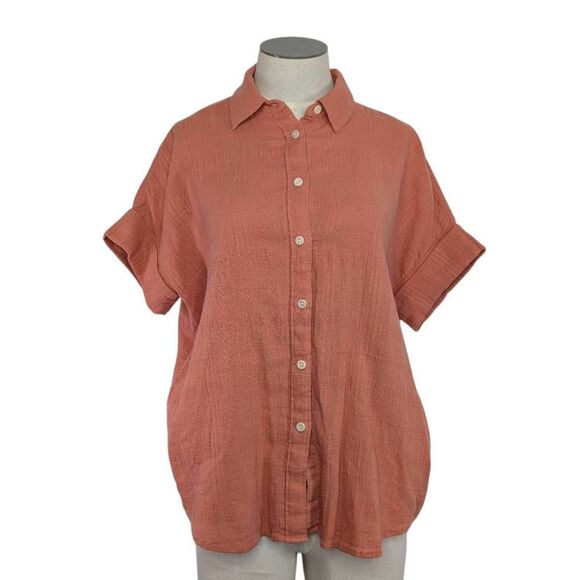 Madewell Tops - Madewell XXS Courier Pintuck-Back Shirt Sweet Dahlia  Summer Boho Fits XS S M